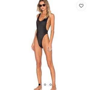 Norma Kamali Marissa One Piece in Black XS